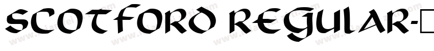 Scotford Regular字体转换
